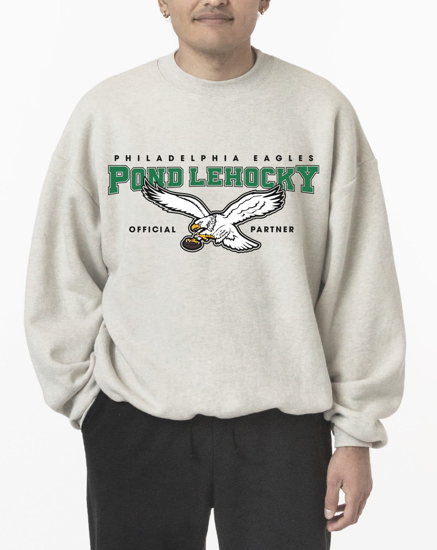 Philadelphia Eagles x Pond Lehocky Gray Crewneck 2024